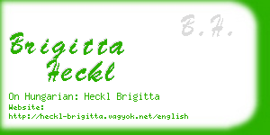 brigitta heckl business card